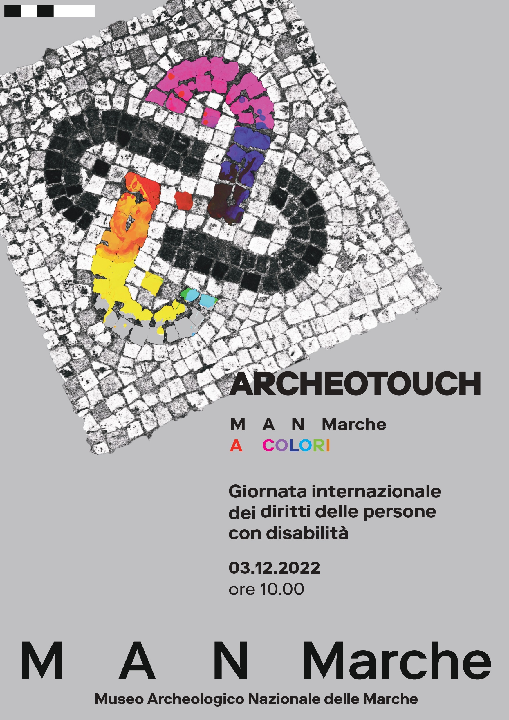 Giornata internazionale dei diritti delle persone con disabilità. Presentazione del progetto di Archeotouch “Il MAN Marche a colori”